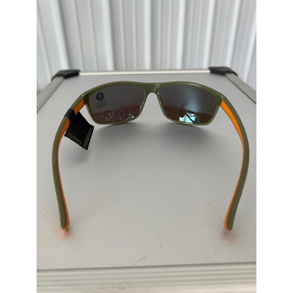 Kreedom Polarized Sunglasses UV400 Protection Olive Green Orange Frame Sport NEW - Picture 3 of 6